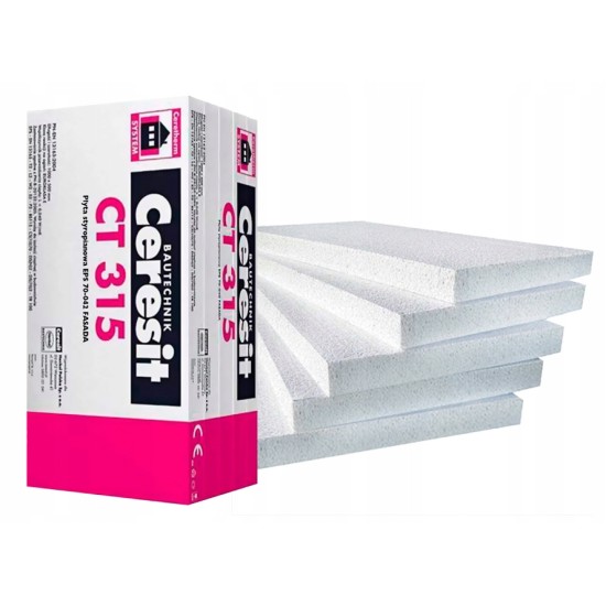 Ceresit 120mm White Polystyrene Board EPS for EWI (5 pcs) 2.5m2