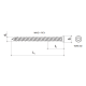 7.5 x 152mm Concrete Frame Screw With Flat/Pan Head - WHO (100)