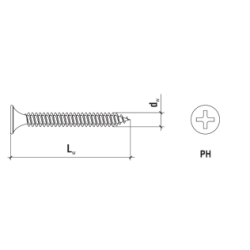 Klimas 3.5 x 35mm Gypsum To Steel Screw - KSGM (1000 pcs) Klimas 3.5 x 35mm Gypsum To Steel Screw - KSGM (1000 pcs)