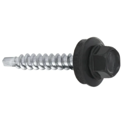4.8 x 35mm Self-Drilling Screw With EPDM Washer For Fixing Steel Sheets In Wooden Substrate - WFD (250) - 7016 4.8 x 35mm Self-Drilling Screw With EPDM Washer For Fixing Steel Sheets In Wooden Substrate - WFD (250) - 7016