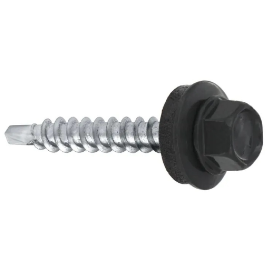 4.8 x 35mm Self-Drilling Screw With EPDM Washer For Fixing Steel Sheets In Wooden Substrate - WFD (250) - 7016