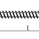 4.0 x 30mm Hardened Countersunk Flat Head Wood Screw With Full Thread PZ - KMH (500 pcs)
