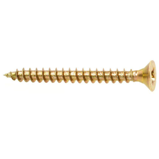 4.5 x 80mm Hardened Countersunk Flat head Wood Screw With Partial Thread, PZ - KMH (250 pcs)