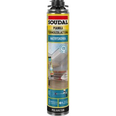 Soudal Thermal Insulation Sprayable Foam - Gun Polyurethane Foam  - 700ml
