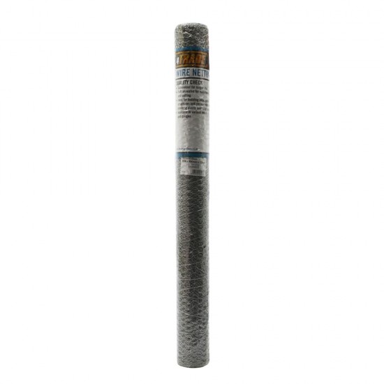 10m x 900mm x 13mm 4TRADE Galvanised Wire Netting 10m x 900mm x 13mm 4TRADE Galvanised Wire Netting
