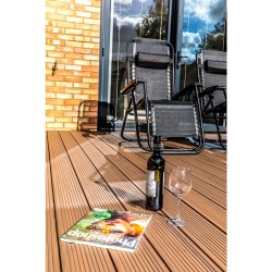 22mm x 135mm x 3600mm Alchemy HABITAT Plus Wood Composite Decking (Bowness Brown) 22mm x 135mm x 3600mm Alchemy HABITAT Plus Wood Composite Decking (Bowness Brown)