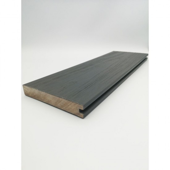 22mm x 138mm x 3600mm Alchemy Urban Solid Wood Composite Decking Square Edge Board (Mull Dark Grey)