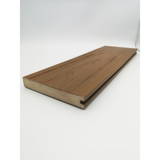 22mm x 138mm x 3600mm Alchemy Urban Solid Wood Composite Decking Square Edge Board (Jura Light Brown)