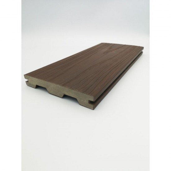 22mm x 138mm x 3600mm Alchemy Urban Solid Wood Composite Decking (Arran Dark Brown)