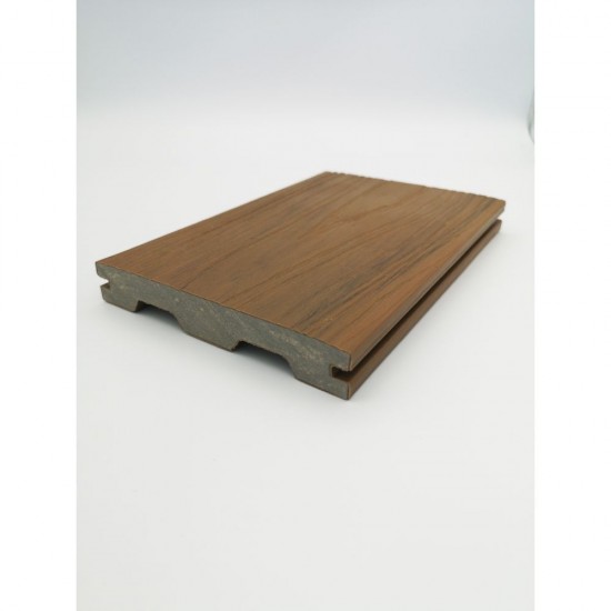 22mm x 138mm x 3600mm Alchemy Urban Solid Wood Composite Decking (Jura Light Brown)