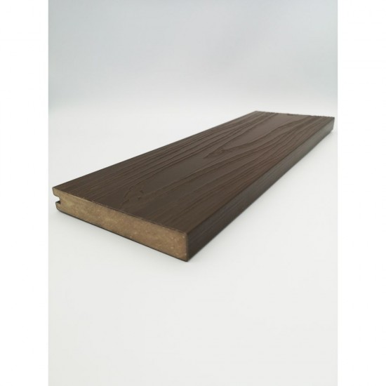 22mm x 138mm x 3600mm Alchemy Urban Solid Wood Composite Decking Square Edge Board (Arran Dark Brown)