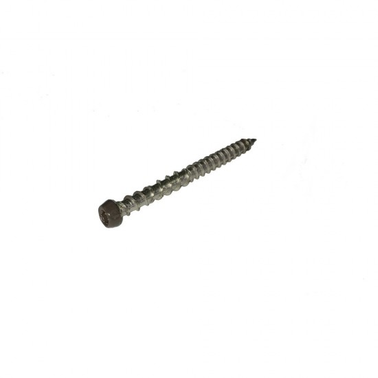 60mm Alchemy Colour Coded Trim Fixing Screws Brown (Pack of 25)