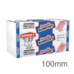 Arbet 100mm White Polystyrene Board (EPS) for External Wall Insulation (pack of 6) - 3m2 Arbet 100mm White Polystyrene Board (EPS) for External Wall Insulation (pack of 6) - 3m2