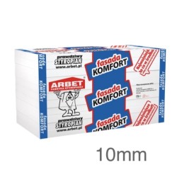 Arbet 10mm White Polystyrene Board (EPS) for External Wall Insulation (pack of 60) - 30m2 Arbet 10mm White Polystyrene Board (EPS) for External Wall Insulation (pack of 60) - 30m2