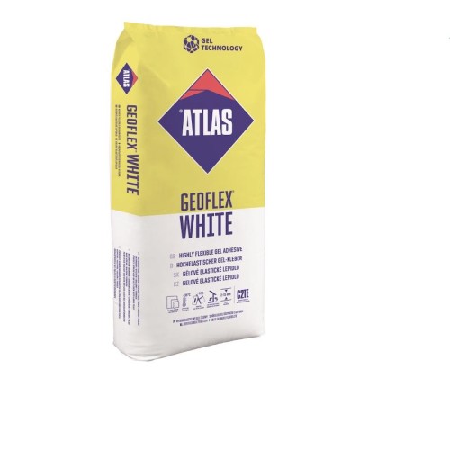Atlas GEOFLEX White - Highly Flexible Gel Adhesive (C2TE) - 25kg bag