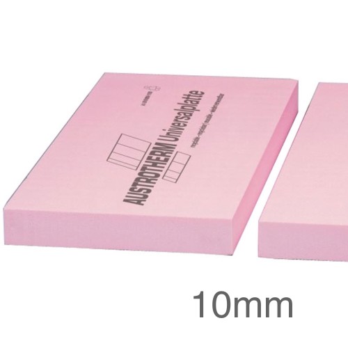 10mm UNIVERSALPLATTE-F XPS Insulation Board - Straight Edge - 600mm x 1250mm