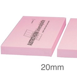 20mm UNIVERSALPLATTE-F XPS Insulation Board - Straight Edge - 600mm x 1250mm