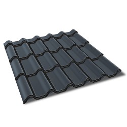 Modular Sheet Metal Roofing Tile DIAMENT PLUS - Matt Coated Corrosion Resistant Roofing Panel - 1150mm x 850mm Modular Sheet Metal Roofing Tile DIAMENT PLUS - Matt Coated Corrosion Resistant Roofing Panel - 1150mm x 850mm