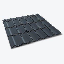 Modular Sheet Metal Roofing Tile KINGAS ECO PLUS - Matt Coated Corrosion Resistant Roofing Panel - 1195mm x 850mm Modular Sheet Metal Roofing Tile KINGAS ECO PLUS - Matt Coated Corrosion Resistant Roofing Panel - 1195mm x 850mm