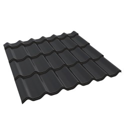 Modular Sheet Metal Roofing Tile KINGAS - Matt Coated Corrosion Resistant Roofing Panel - 1195mm width Modular Sheet Metal Roofing Tile KINGAS - Matt Coated Corrosion Resistant Roofing Panel - 1195mm width