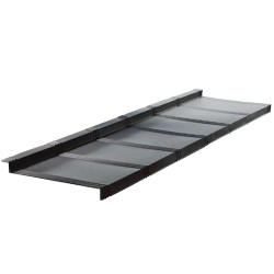 Monomodular Flat Sheet Metal Roofing Tile TYSENIA - Low Profile Roofing Tile With A Subtle Triple Crease - 1236mm x 373mm Monomodular Flat Sheet Metal Roofing Tile TYSENIA - Low Profile Roofing Tile With A Subtle Triple Crease - 1236mm x 373mm