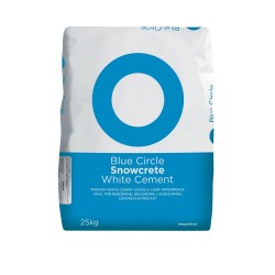 Blue Circle Snowcrete White Cement 25kg Blue Circle Snowcrete White Cement 25kg