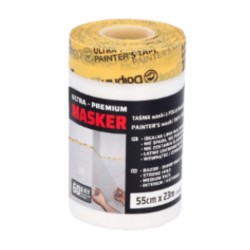 Blue Dolphin Pre Taped Film With Washi Tape - 55cm x 23m Blue Dolphin Pre Taped Film With Washi Tape - 55cm x 23m