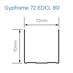 British Gypsum Gypframe CurveLiner Channel 72 EDCL 80 - Pack of 10 British Gypsum Gypframe CurveLiner Channel 72 EDCL 80 - Pack of 10