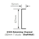 British Gypsum Gypframe Shaftwall G105 Retaining Channel - Pack of 10
