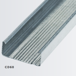 60mm Galvanised Steel Ceiling Lining Section CD-60 - 3000mm 60mm Galvanised Steel Ceiling Lining Section CD-60 - 3000mm