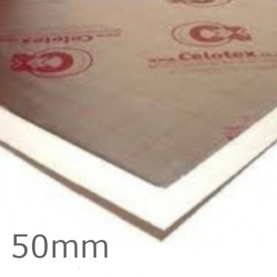 Celotex 50mm GA4000 PIR Insulation Board - GA4050 2.4m x 1.2m