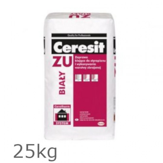 Ceresit ZU WHITE  (Base Coat Render) Polystyrene and Reinforced Mesh Adhesive 25kg