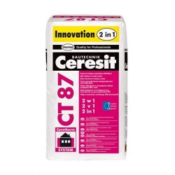 Ceresit CT87 Adhesive-Filler Mortar 2in1 White 25kg - 42 bag Pallet Ceresit CT87 Adhesive-Filler Mortar 2in1 White 25kg - 42 bag Pallet