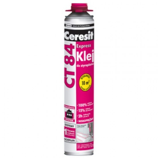 Ceresit CT84 Express - Internal and External Wall Insulation Boards Foam Adhesive 750ml