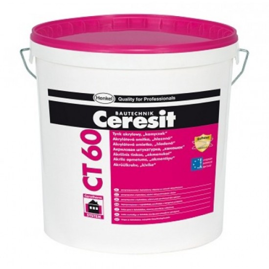 Ceresit CT60 White Acrylic Render 1.5 mm grain 25kg