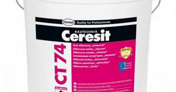 25kg Ceresit CT74 Silicone Render 1.5mm grain stone texture