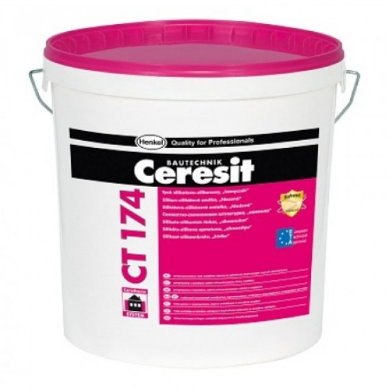 CT174 Ceresit Silicate-Silicone Render 1.5mm grain 25kg