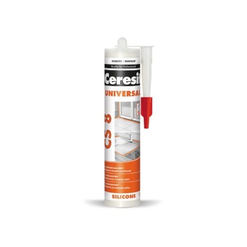 Ceresit CS8 Universal Silicone Sealant Clear - 280ml Ceresit CS8 Universal Silicone Sealant Clear - 280ml