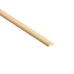 31mm x 6mm x 2400mm Cheshire Mouldings Light Hardwood D Mould