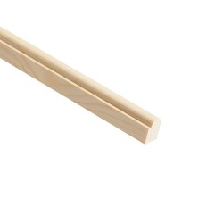 15mm x 21mm x 2400mm Cheshire Mouldings Pine Staff Bead 15mm x 21mm x 2400mm Cheshire Mouldings Pine Staff Bead