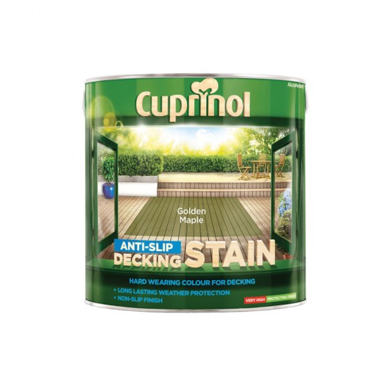 Cuprinol Anti Slip Decking Stain Golden Maple 2.5L