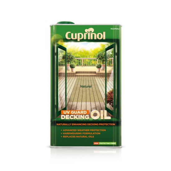 Cuprinol UV Guard Decking Oil Natural 5L Cuprinol UV Guard Decking Oil Natural 5L