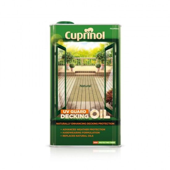 Cuprinol UV Guard Decking Oil Natural 5L