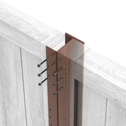 1800mm Durapost Classic Post Sepia Brown Home Delivered 1800mm Durapost Classic Post Sepia Brown Home Delivered