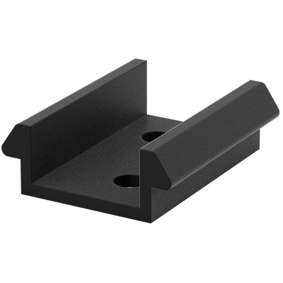 20mm Durapost Fence Capping Rail Clip Black Home Delivered (10 Pack)