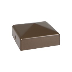 75 x 75mm Durapost Fence Cap with Bracket Sepia Brown Home Delivered 75 x 75mm Durapost Fence Cap with Bracket Sepia Brown Home Delivered