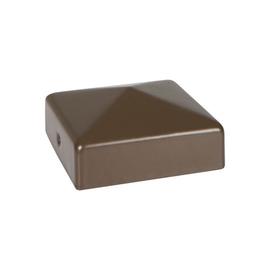 75 x 75mm Durapost Fence Cap with Bracket Sepia Brown Home Delivered