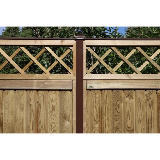 2100mm Durapost Classic Cover Strip Sepia Brown Home Delivered