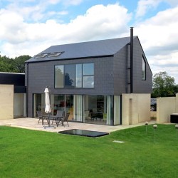 Cedral Thrutone Smooth Fibre-Cement Slate Roofing Tile - Heather - 500mm x 250mm