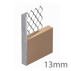 13mm x 2.4m Expamet Internal Plaster Stop Bead 13mm x 2.4m Expamet Internal Plaster Stop Bead